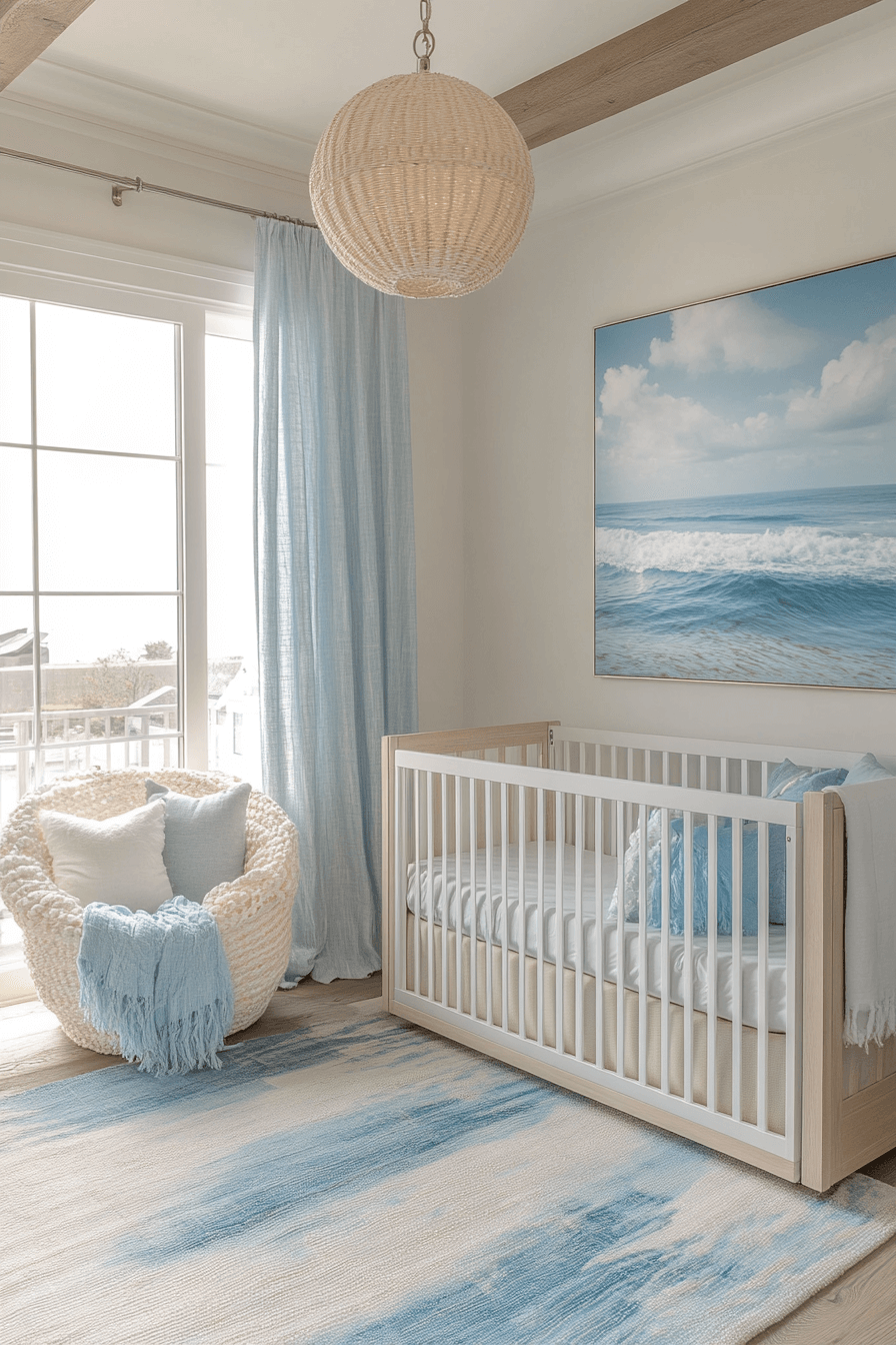 29 Coastal Baby Room Ideas That Capture the Charm and Calm of the Coast 2 Coastal Baby Room
