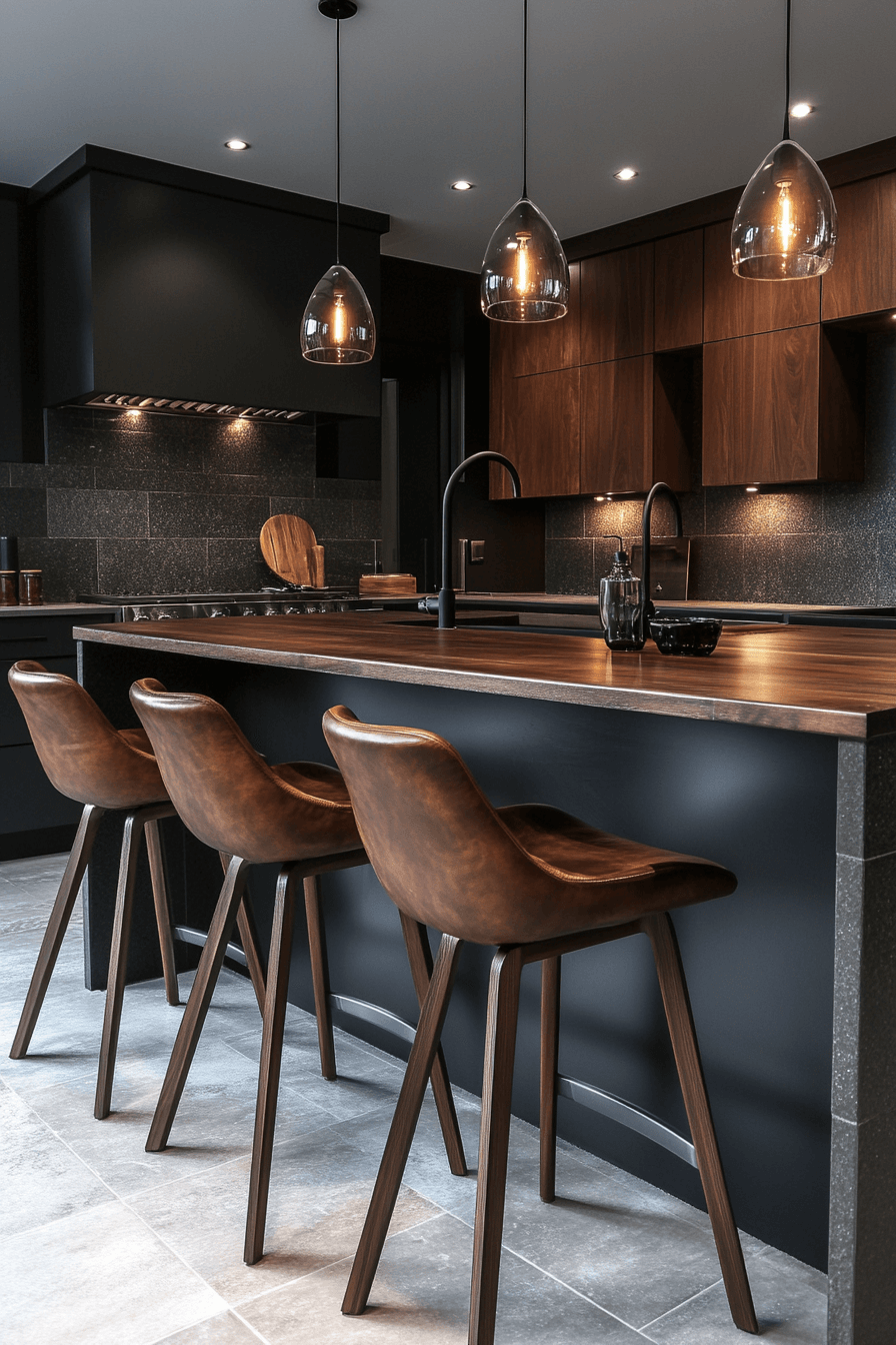 29 Moody Kitchen Designs to Create a Perfectly Cozy Cooking Haven 21 moody kitchen