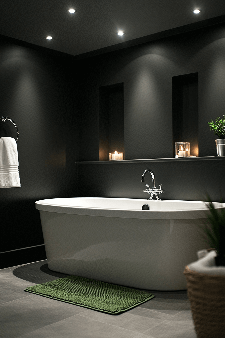 29 Moody Bathroom Ideas to Create a Perfectly Luxurious Bathroom Oasis 21 moody bathroom