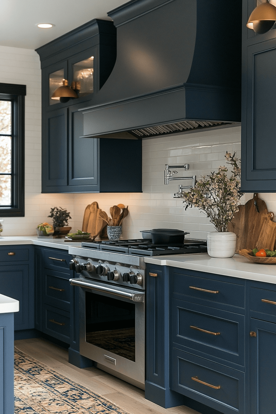 29 Moody Farmhouse Kitchen Ideas for a Bold and Beautiful Kitchen Makeover 21 moody farmhouse kitchen