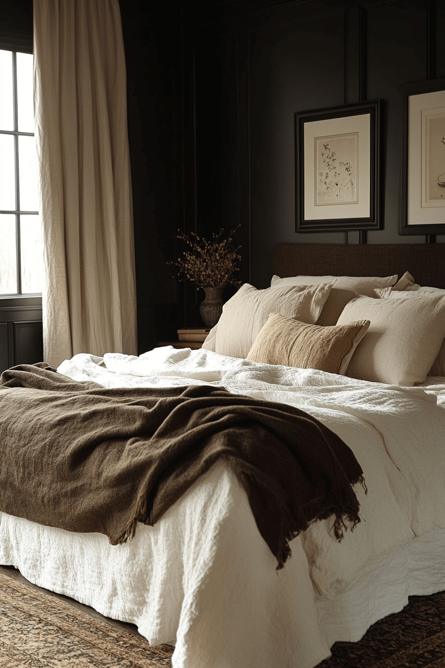 29 Moody Bedroom Inspirations for a Beautifully Dark and Cozy Vibe 22 moody bedroom