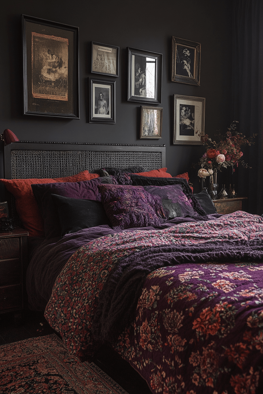 29 Boho Gothic Bedroom Inspirations to Create an Enchanting Ambiance 23 boho gothic bedroom