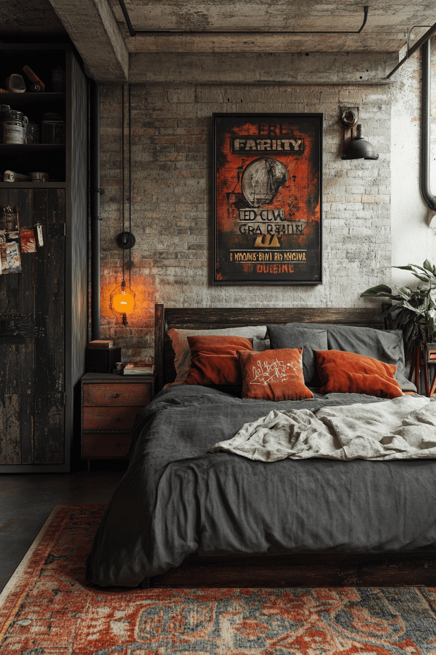 29 Grunge Bedroom Ideas to Add a Touch of Attitude and Comfort 23 Grunge Bedroom