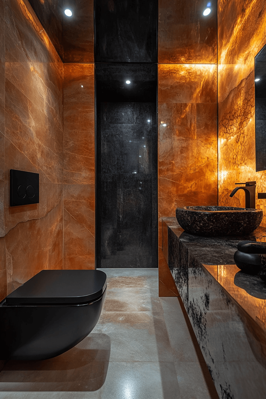 29 Moody Bathroom Ideas to Create a Perfectly Luxurious Bathroom Oasis 23 moody bathroom