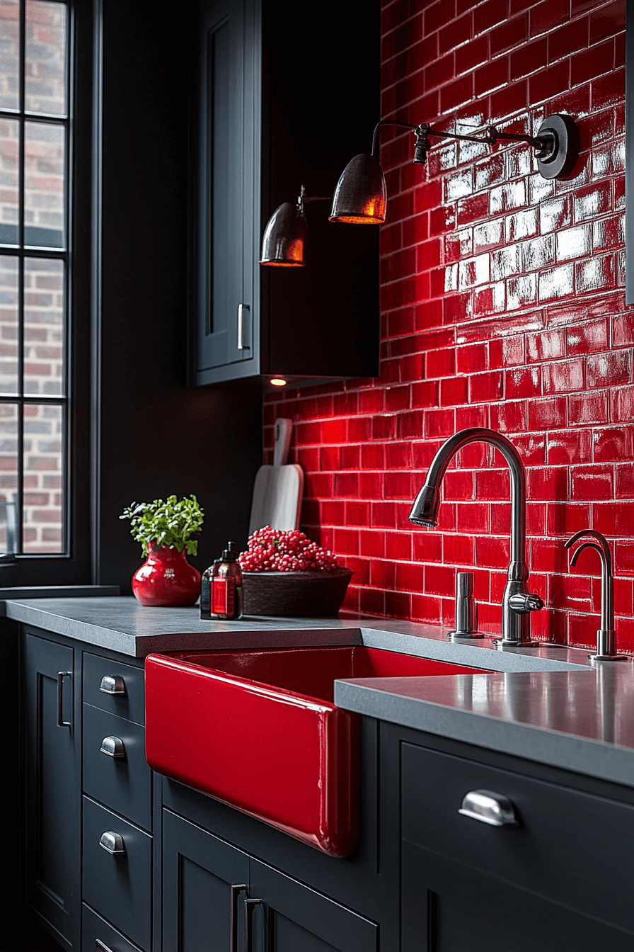 29 Moody Farmhouse Kitchen Ideas for a Bold and Beautiful Kitchen Makeover 23 moody farmhouse kitchen