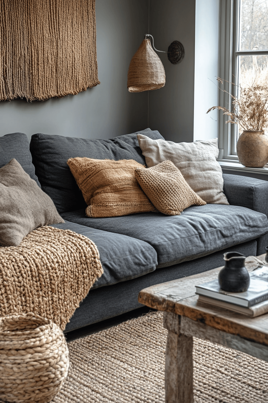 29 Charcoal Sofa Living Room Ideas to Bring Depth and Warmth to Your Home 23 Charcoal sofa living room