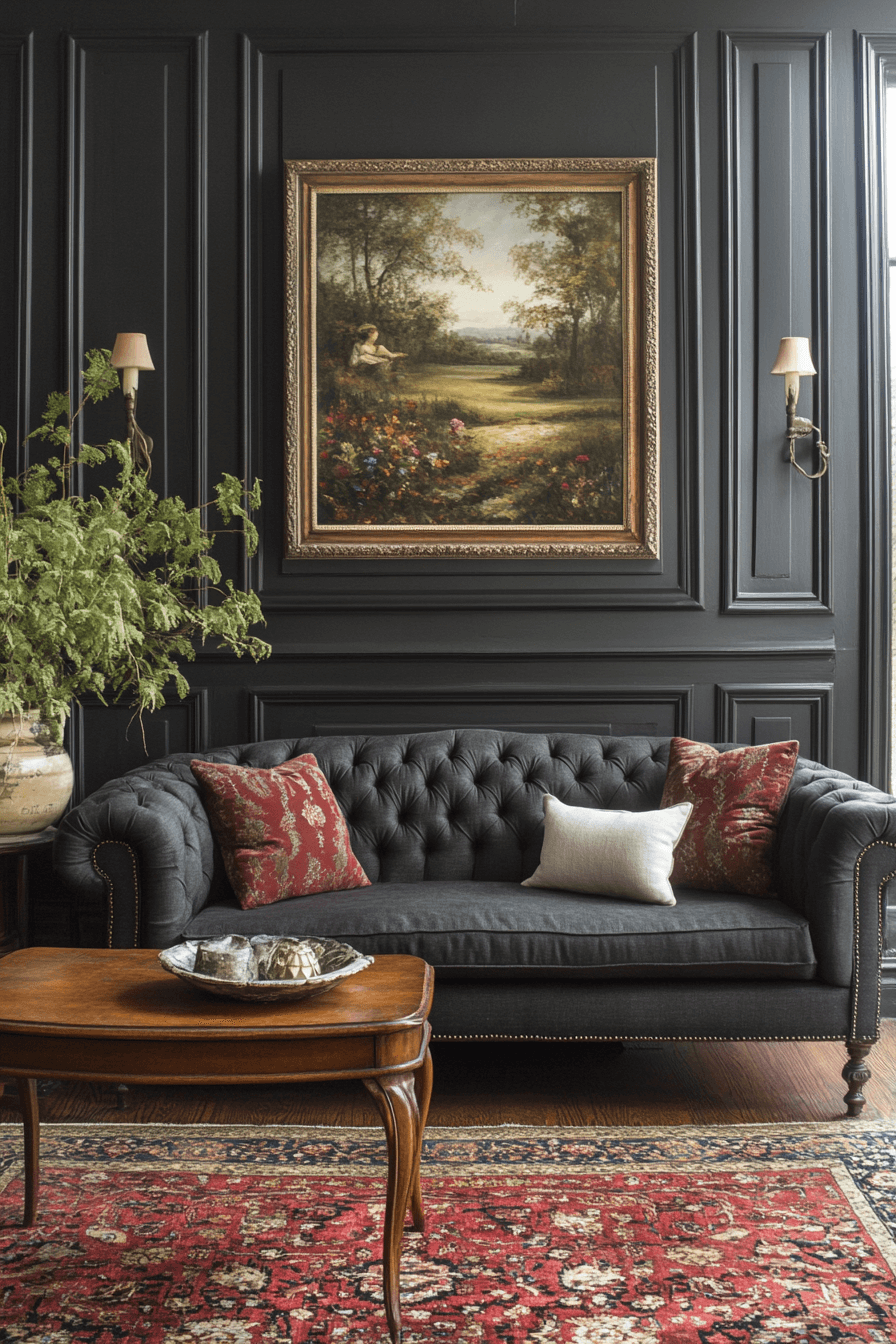 29 Charcoal Sofa Living Room Ideas to Bring Depth and Warmth to Your Home 24 Charcoal sofa living room