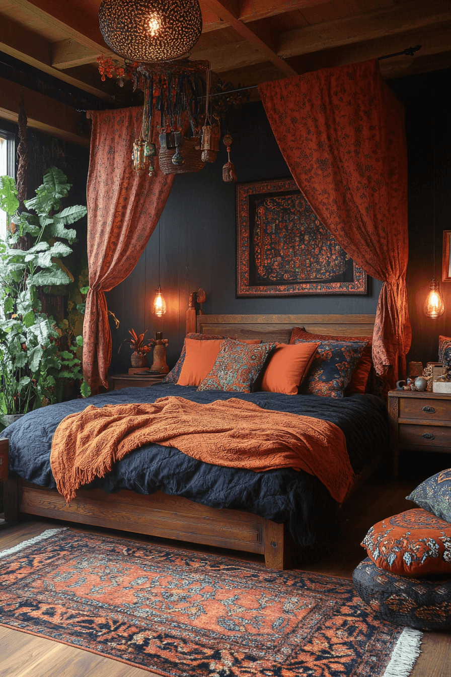 29 Boho Gothic Bedroom Inspirations to Create an Enchanting Ambiance 25 boho gothic bedroom