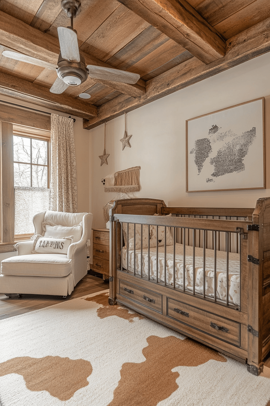 29 Rustic Farmhouse Baby Room Ideas for Adding Vintage Charm to Your Baby’s Space 25 Rustic Farmhouse Baby Room
