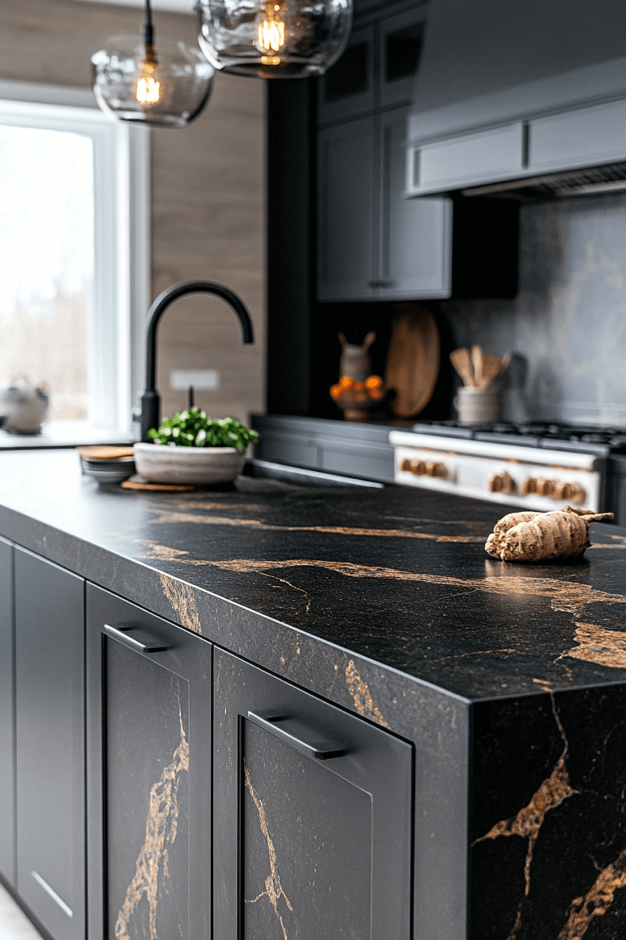 29 Moody Kitchen Designs to Create a Perfectly Cozy Cooking Haven 25 moody kitchen