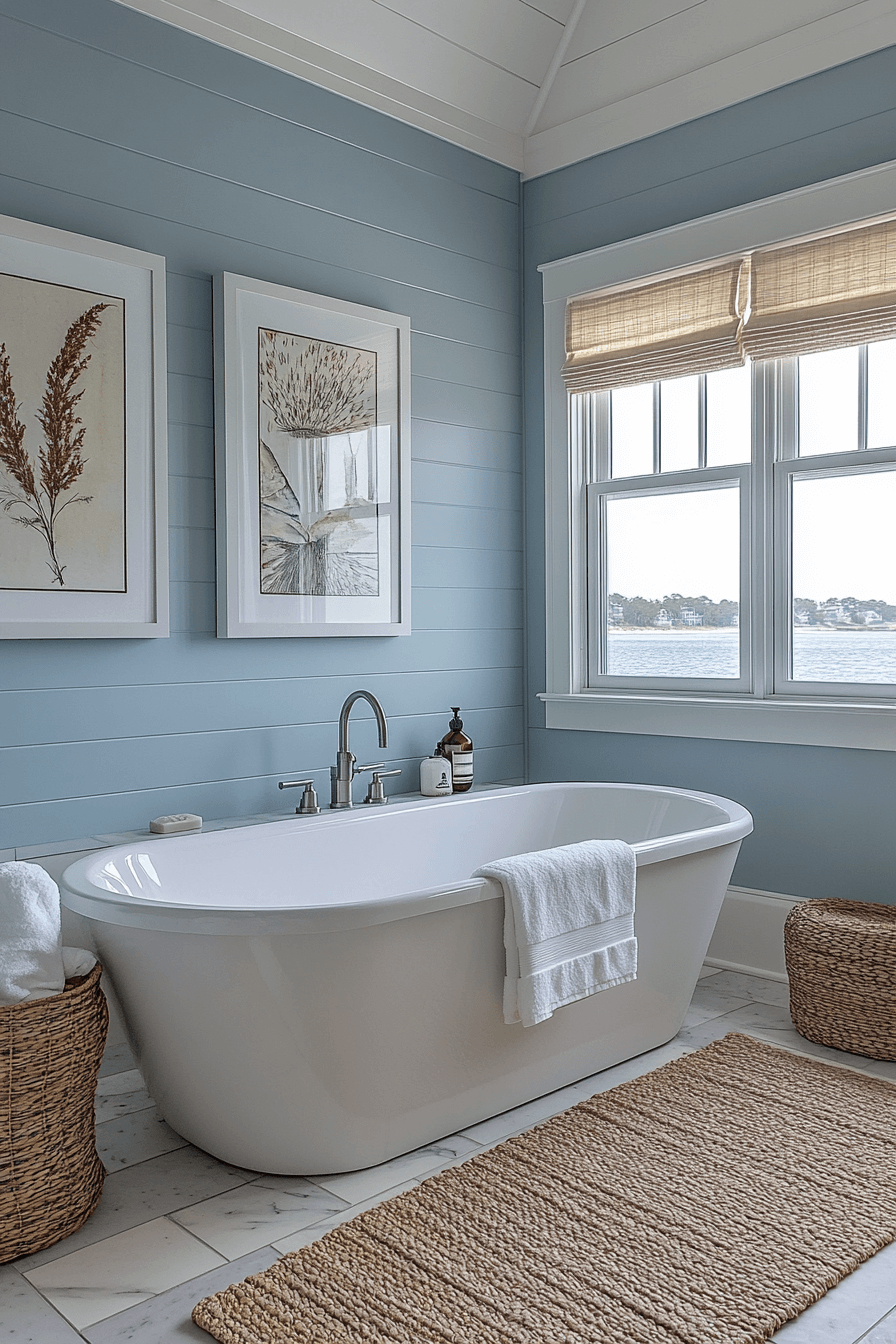 29 Coastal Bathroom Ideas to Make Your Bathroom Feel Like a Coastal Getaway 26 coastal bathroom