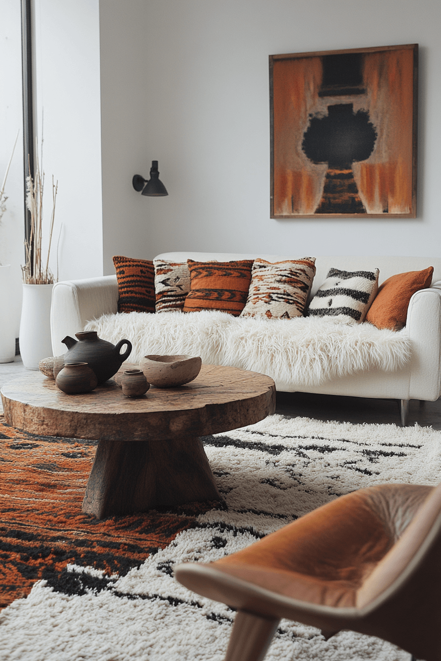 29 Boho Mid Century Modern Living Room Inspirations to Make Your Space Shine 27 boho mid century modern living room