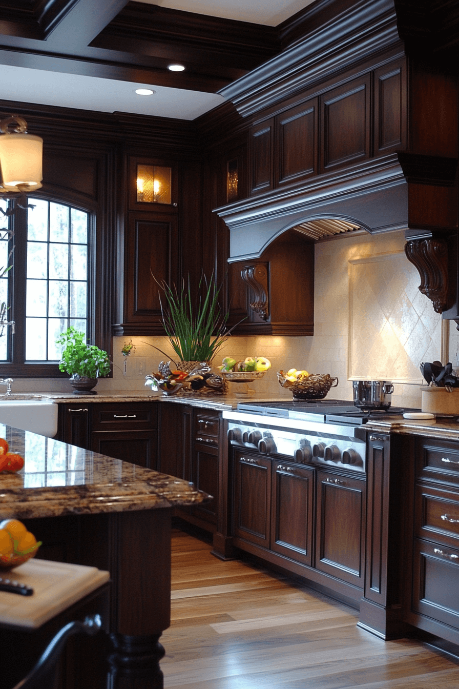 29 Moody Kitchen Designs to Create a Perfectly Cozy Cooking Haven 27 moody kitchen