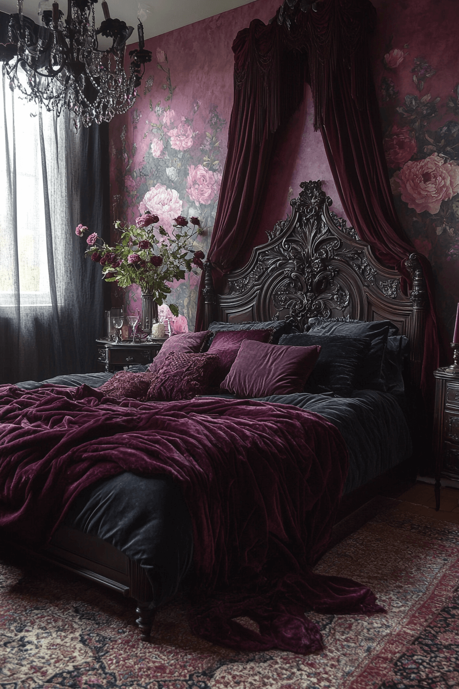 29 Boho Gothic Bedroom Inspirations to Create an Enchanting Ambiance 27 boho gothic bedroom