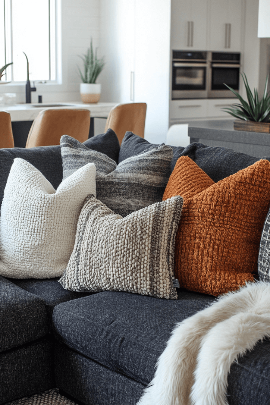 29 Charcoal Sofa Living Room Ideas to Bring Depth and Warmth to Your Home 28 Charcoal sofa living room