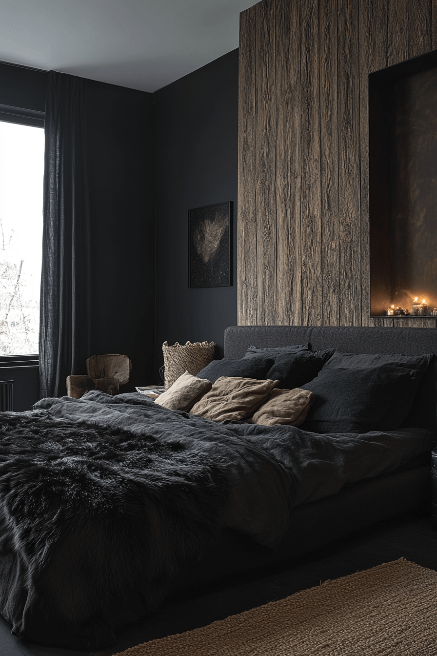 29 Moody Bedroom Inspirations for a Beautifully Dark and Cozy Vibe 28 moody bedroom