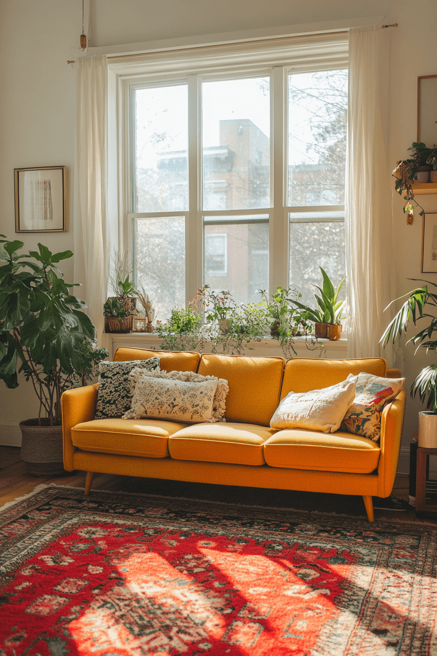 29 Boho Mid Century Modern Living Room Inspirations to Make Your Space Shine 28 boho mid century modern living room