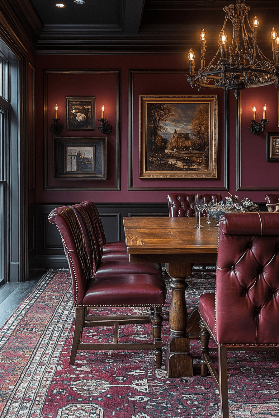 29 Moody Dining Room Inspirations for a Stunningly Unique Dining Space 3 moody dining room