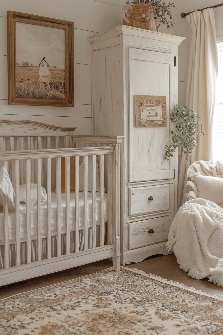 29 Rustic Farmhouse Baby Room Ideas for Adding Vintage Charm to Your Baby’s Space 3 Rustic Farmhouse Baby Room