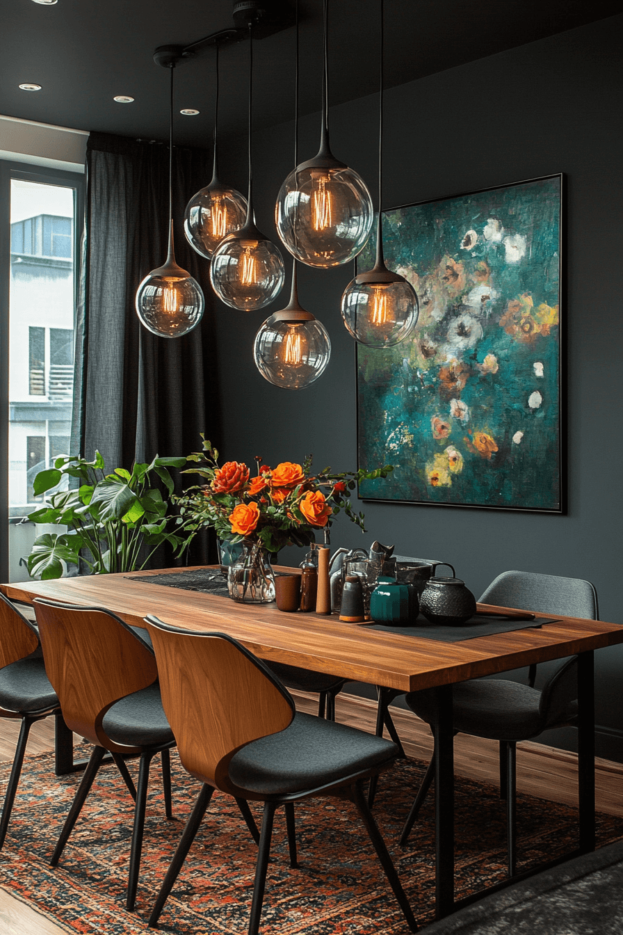 29 Moody Dining Room Inspirations for a Stunningly Unique Dining Space 4 moody dining room