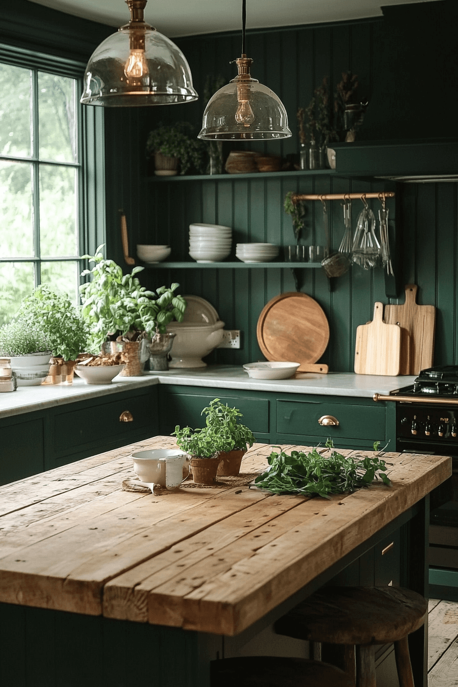 29 Moody Kitchen Designs to Create a Perfectly Cozy Cooking Haven 4 moody kitchen