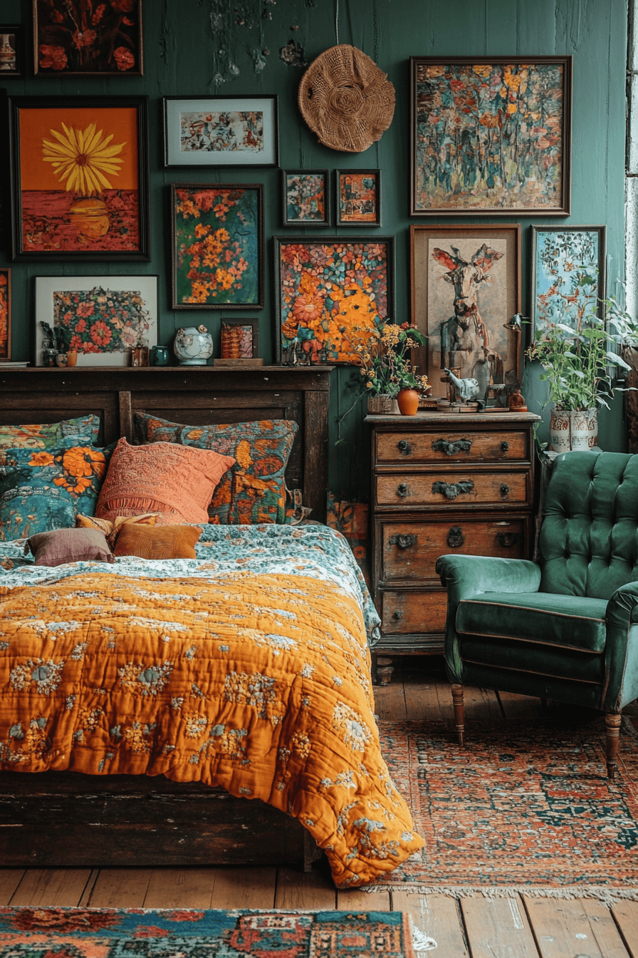 29 Boho Vintage Bedroom Ideas to Create a Perfectly Eclectic Vibe 5 boho vintage bedroom