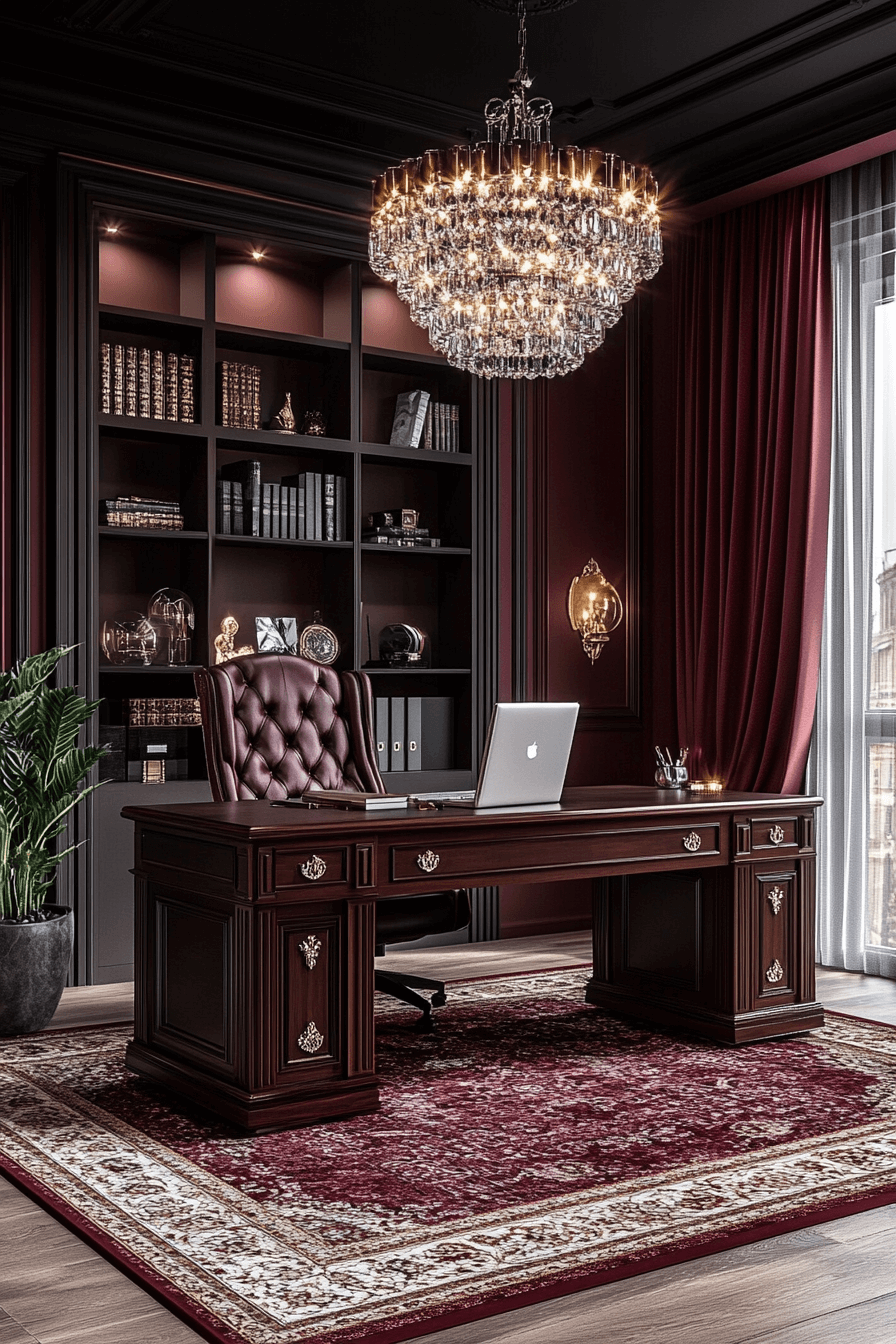 29 Moody Office Ideas to Create a Stylish and Productive Workspace 5 moody office