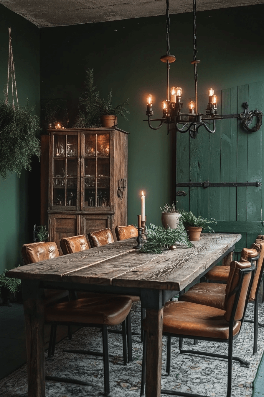 29 Moody Dining Room Inspirations for a Stunningly Unique Dining Space 5 moody dining room