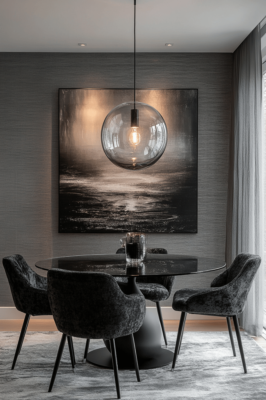 29 Moody Dining Room Inspirations for a Stunningly Unique Dining Space 6 moody dining room