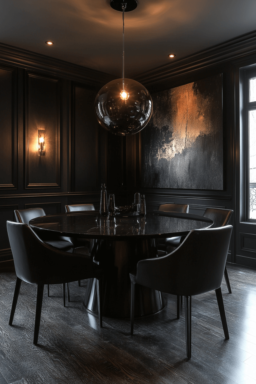 29 Moody Dining Room Inspirations for a Stunningly Unique Dining Space 7 moody dining room