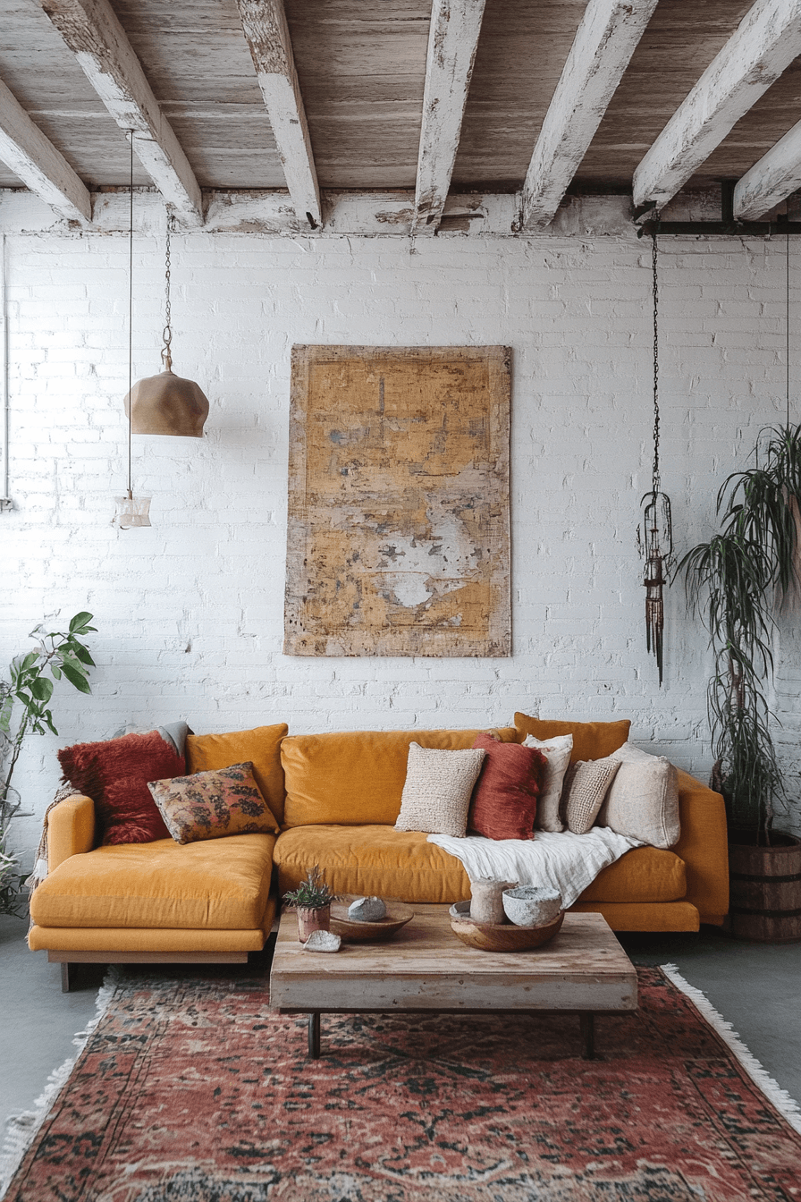 29 Boho Mid Century Modern Living Room Inspirations to Make Your Space Shine 8 boho mid century modern living room