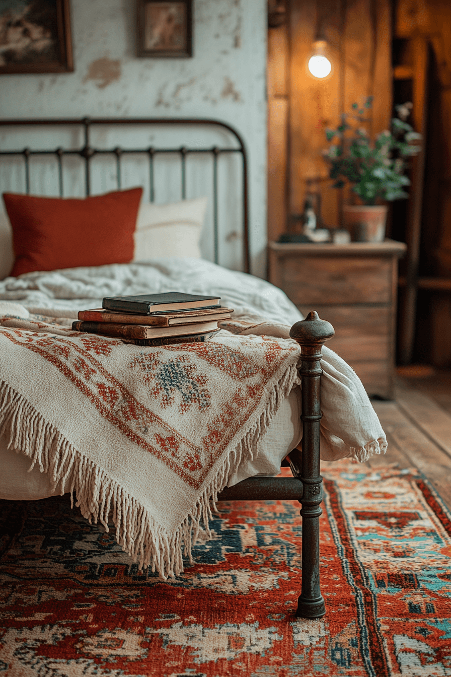 29 Boho Vintage Bedroom Ideas to Create a Perfectly Eclectic Vibe 9 boho vintage bedroom