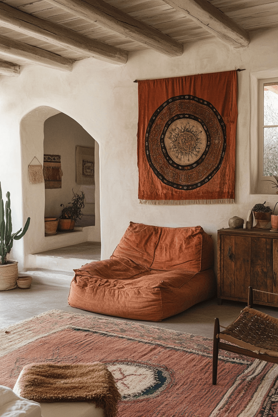 29 Boho Mid Century Modern Living Room Inspirations to Make Your Space Shine 9 boho mid century modern living room