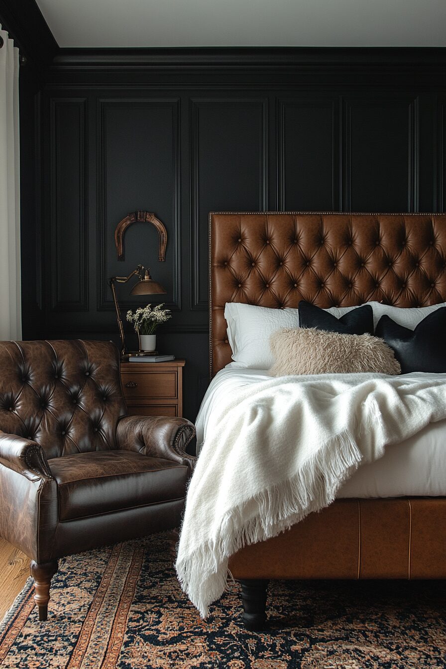 29 Moody Bedroom Inspirations for a Beautifully Dark and Cozy Vibe 15 moody bedroom