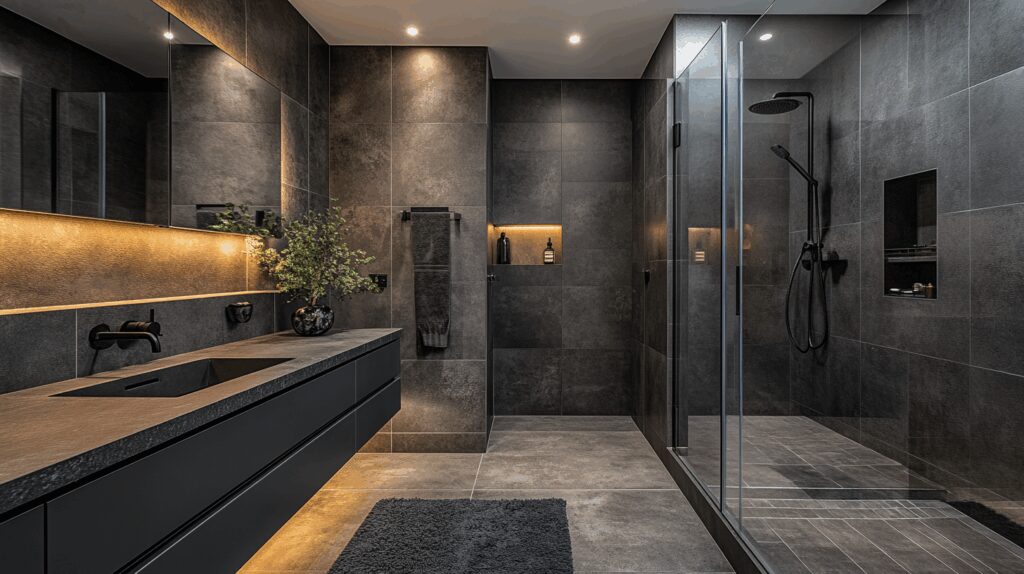 29 Moody Bathroom Ideas to Create a Perfectly Luxurious Bathroom Oasis 7 moody bathroom