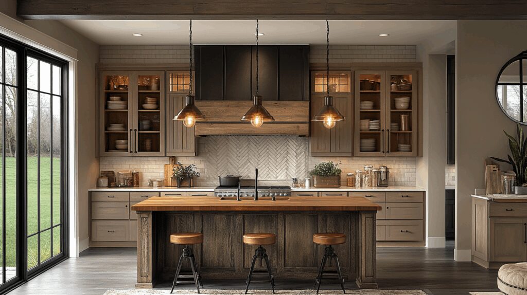 29 Moody Farmhouse Kitchen Ideas for a Bold and Beautiful Kitchen Makeover 8 moody farmhouse kitchen