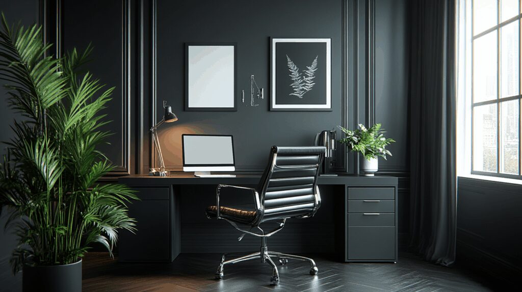 29 Moody Office Ideas to Create a Stylish and Productive Workspace 6 moody office