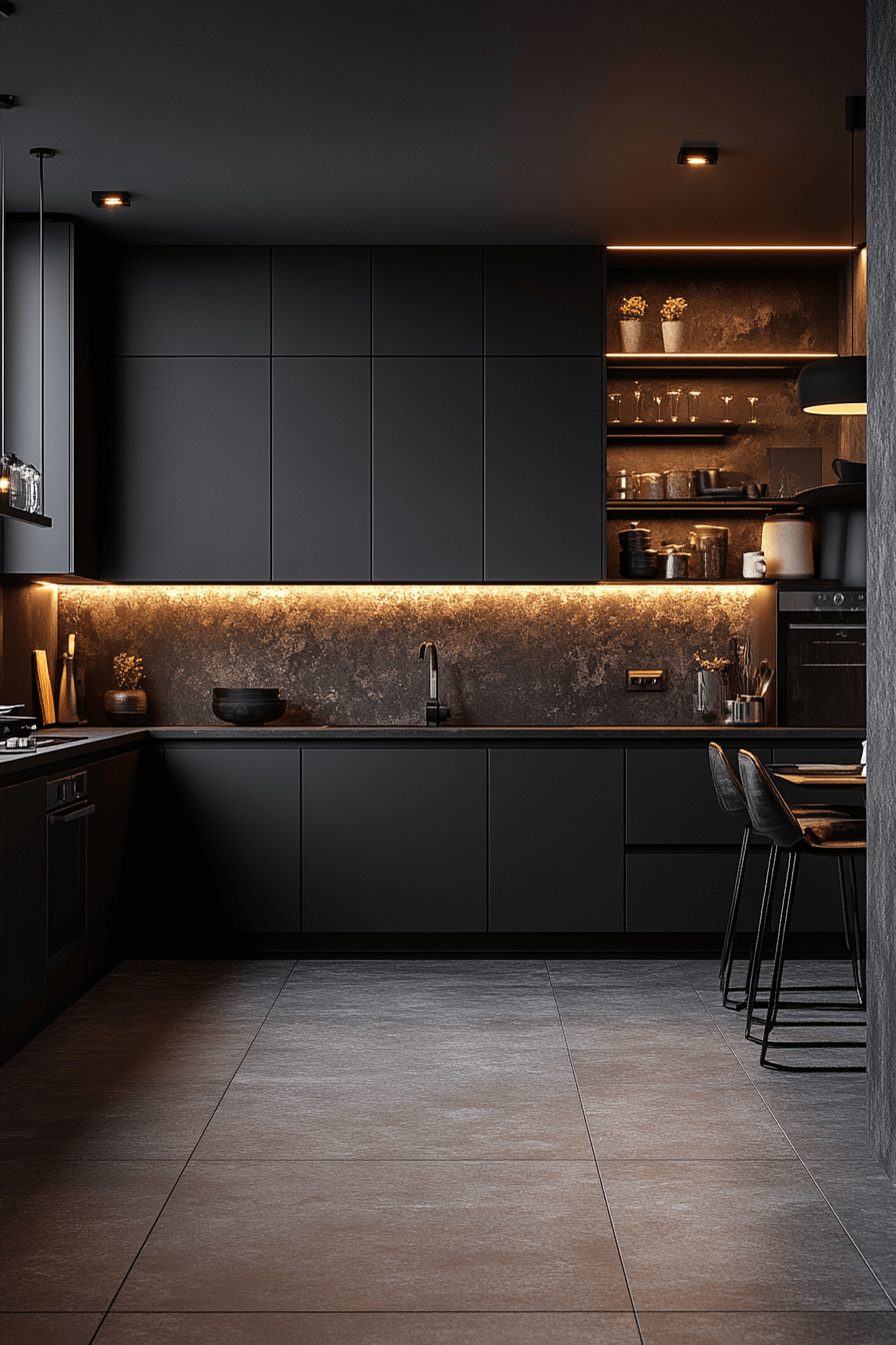 29 Moody Kitchen Cabinets to Embrace Rich Tones and Timeless Style 1 moody kitchen cabinets