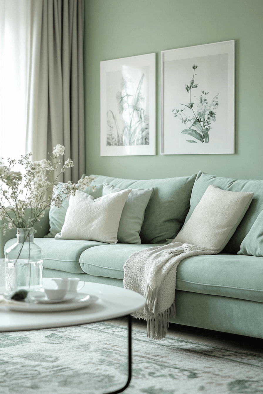 29 Green Living Room Decor Inspirations for a Fresh Modern Makeover 1 green living room decor
