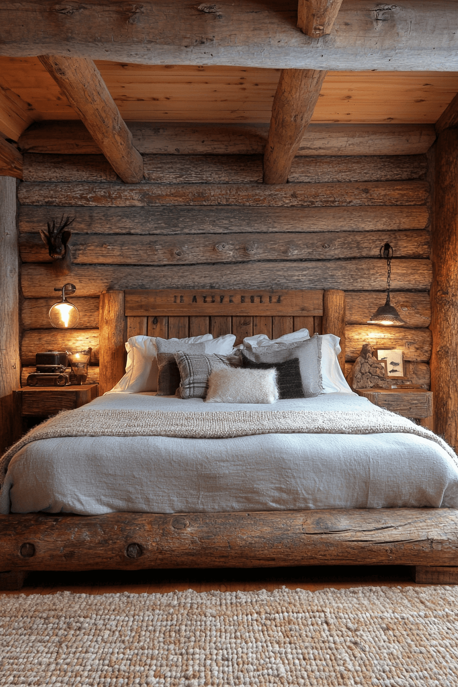 29 Old Cabin Interior Bedroom Styles Full of Nostalgic Charm 1 old cabin interior bedroom