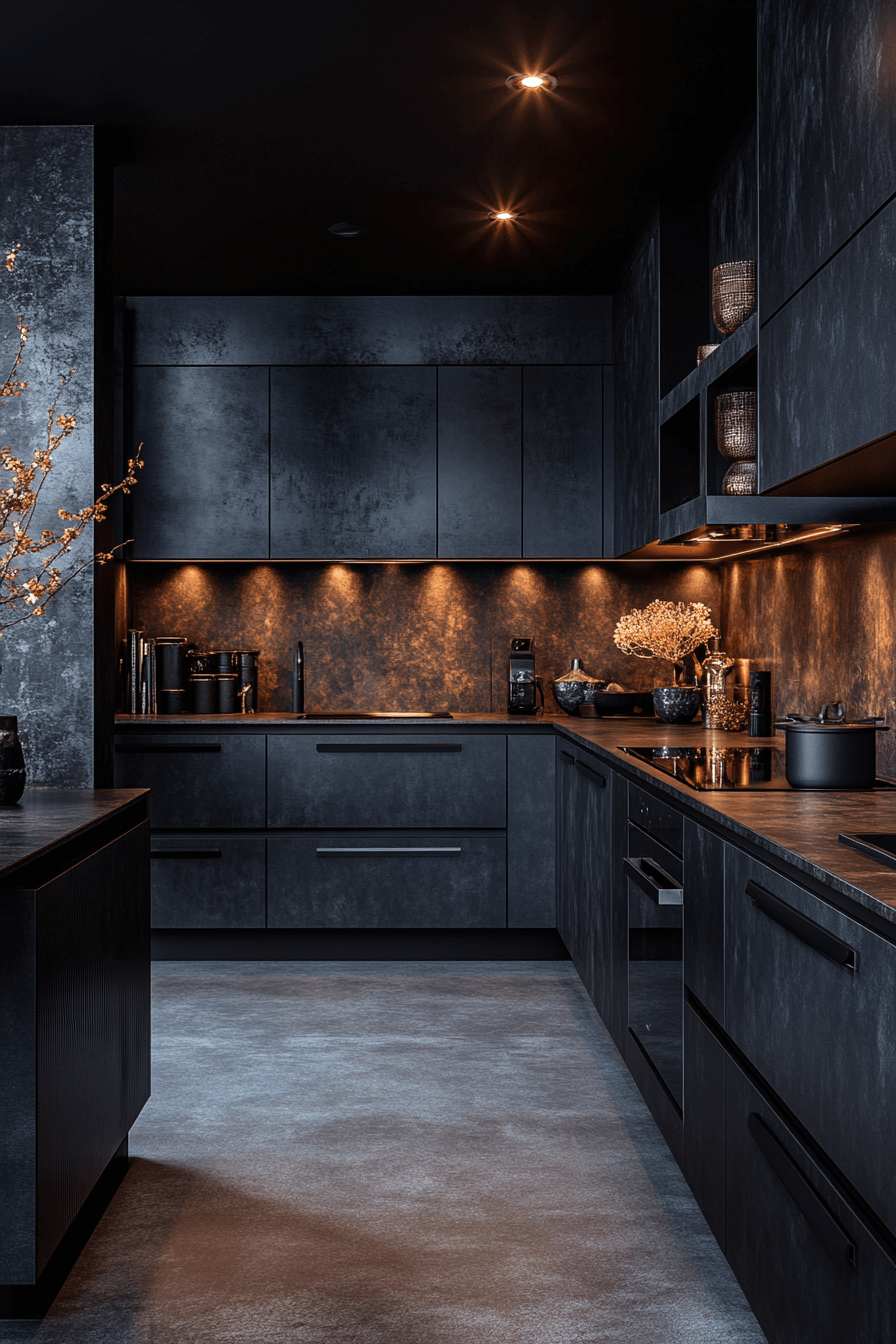 29 Dark and Moody Kitchen Spaces That Turn Everyday Cooking into Art 1 dark and moody kitchen