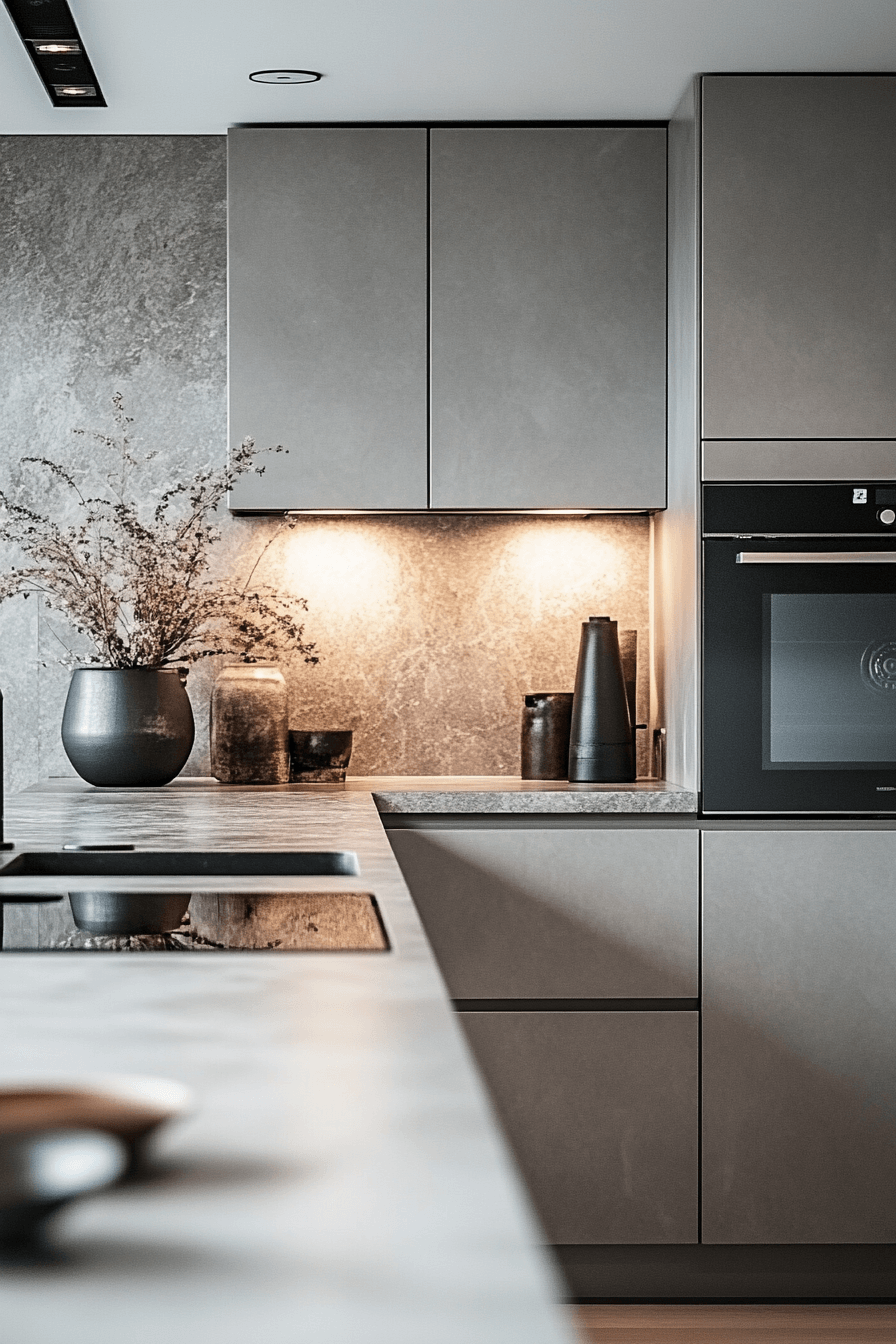 light grey kitchen cabinets