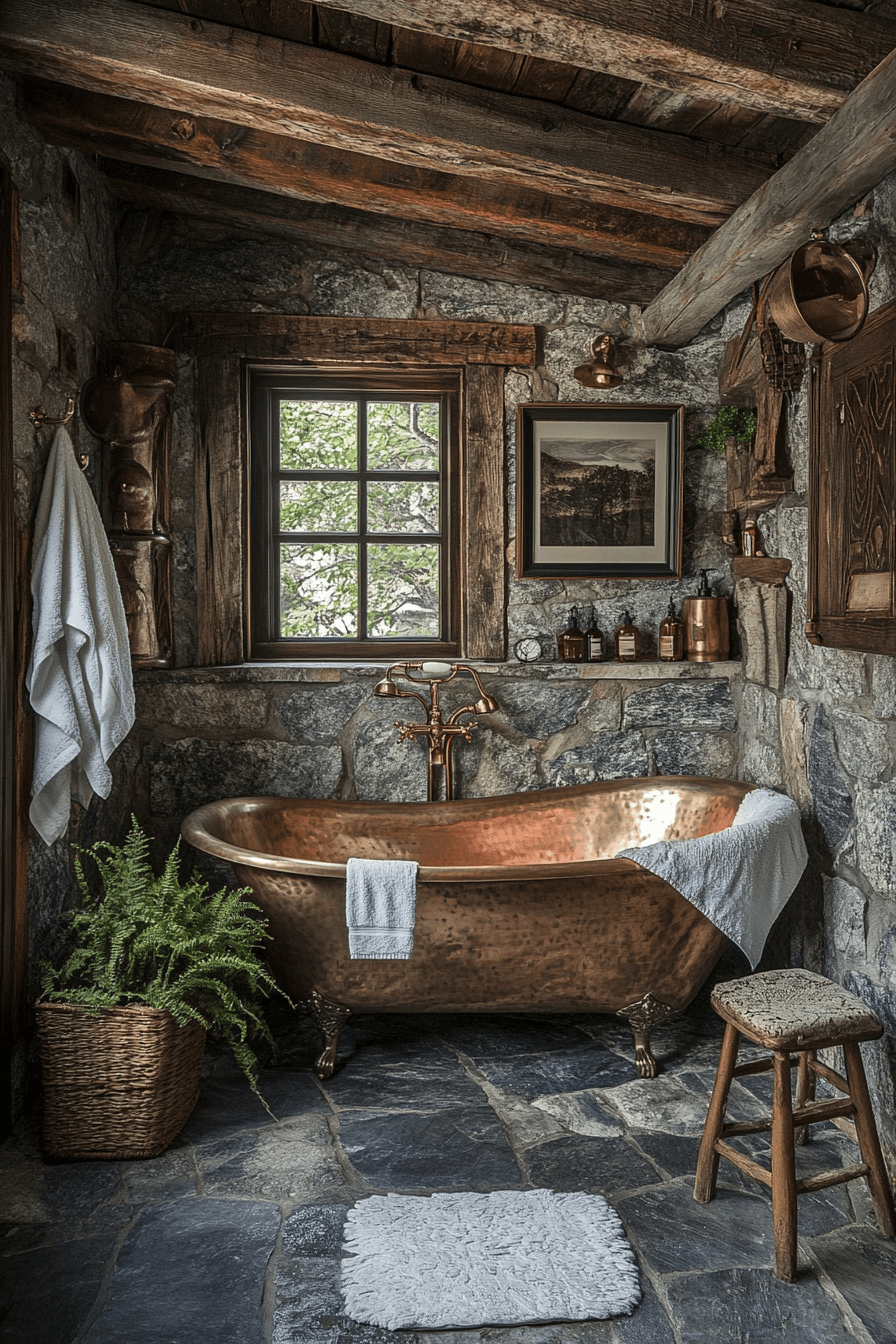 29 Old Cabin Interior Bathroom Inspirations for a Peaceful Escape 1 old cabin interior bathroom