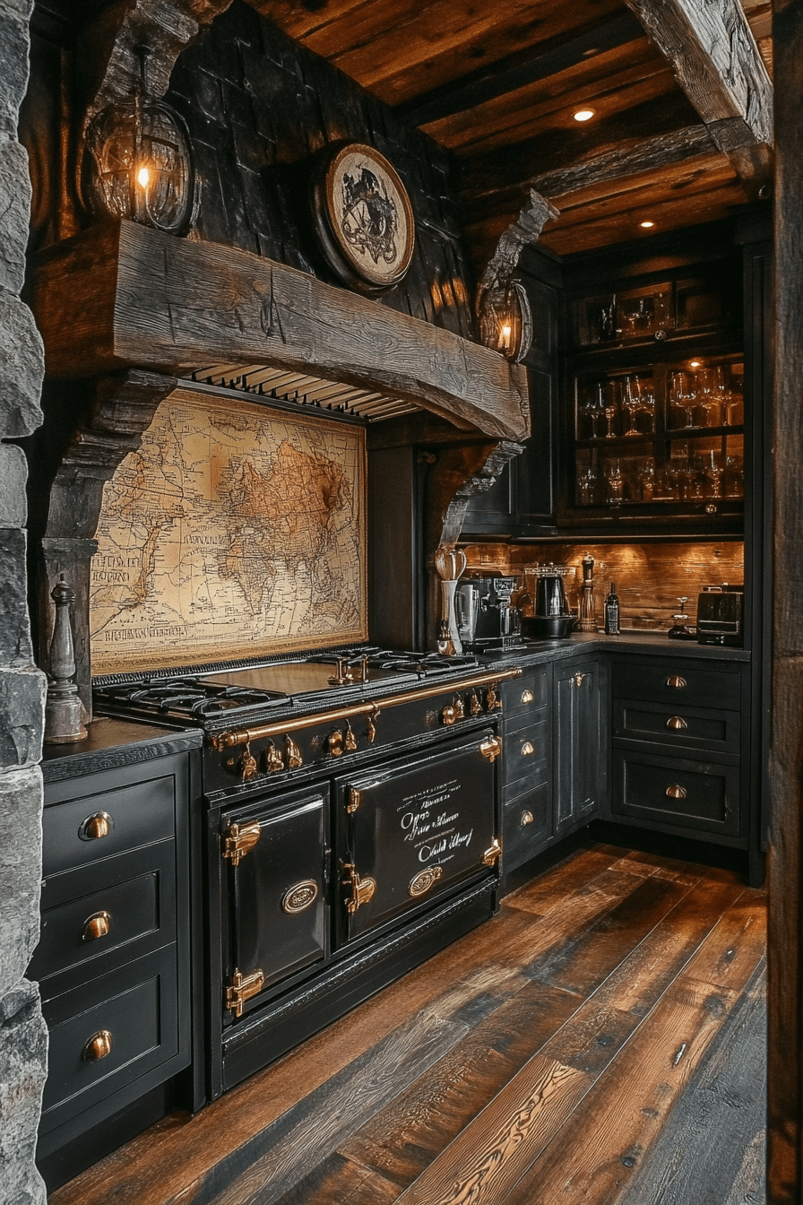 29 Dark Academia Kitchen Designs for Lovers of Literature and Aesthetics 1 dark academia kitchen
