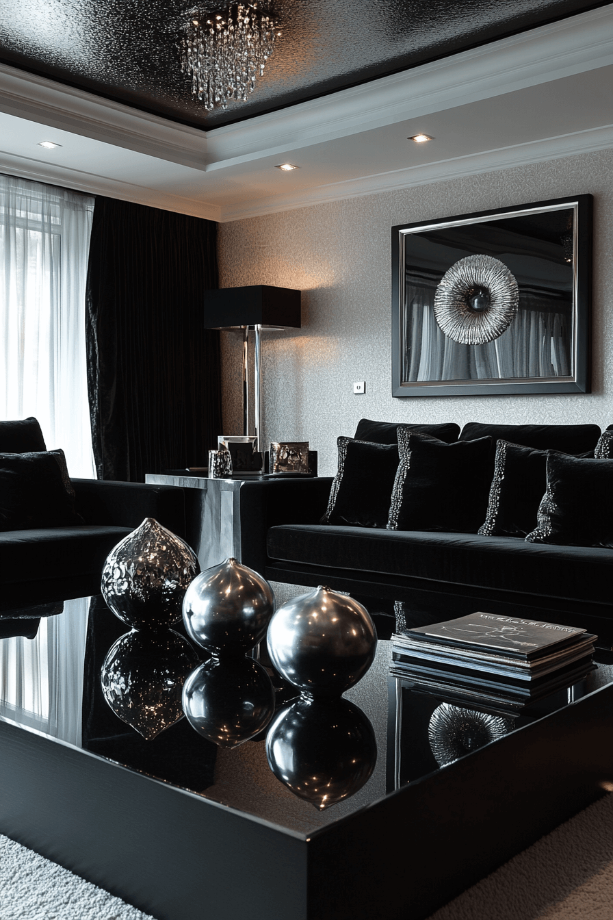29 Black and White Living Room Decor Ideas That Make a Strong Statement 1 black and white living room decor