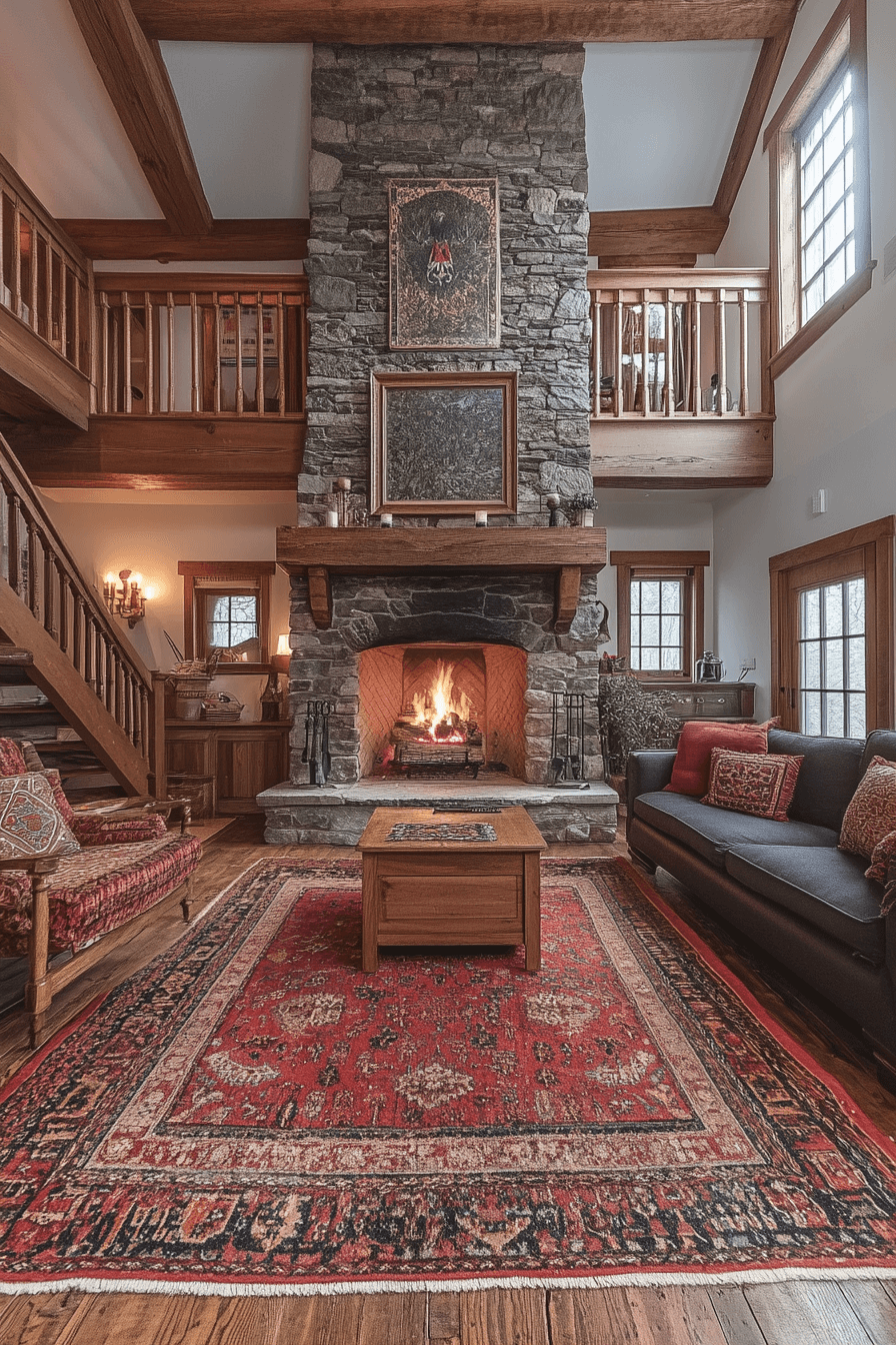 29 Cabin Living Room Ideas to Create the Perfect Escape 1 cabin living room