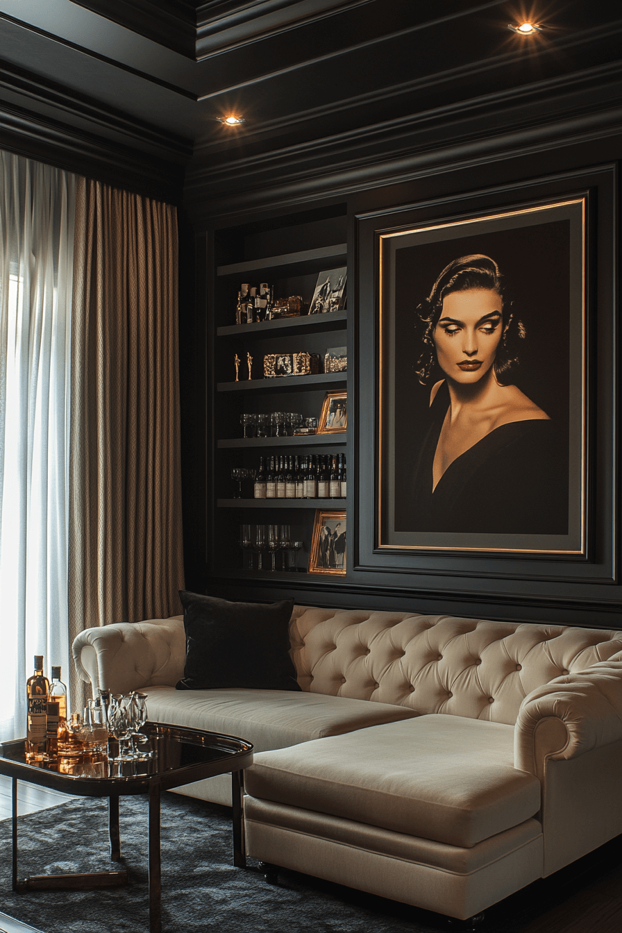 29 Moody Vintage Living Room Designs to Bring Vintage Charm into Contemporary Living 10 moody vintage living room