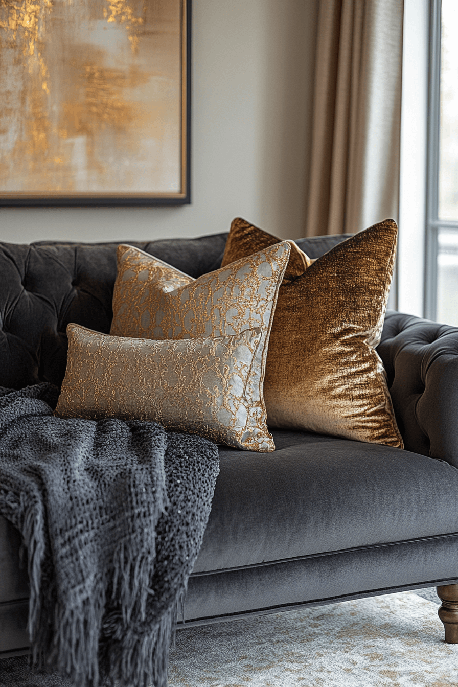 29 Dark Gray Couch Living Room Designs to Refresh Your Gathering Space 10 dark gray couch living room