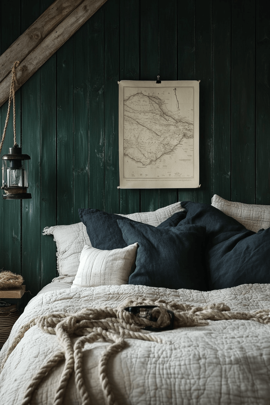 29 Moody Green Bedroom Designs to Turn Your Bedroom into a Tranquil Escape 10 moody green bedroom