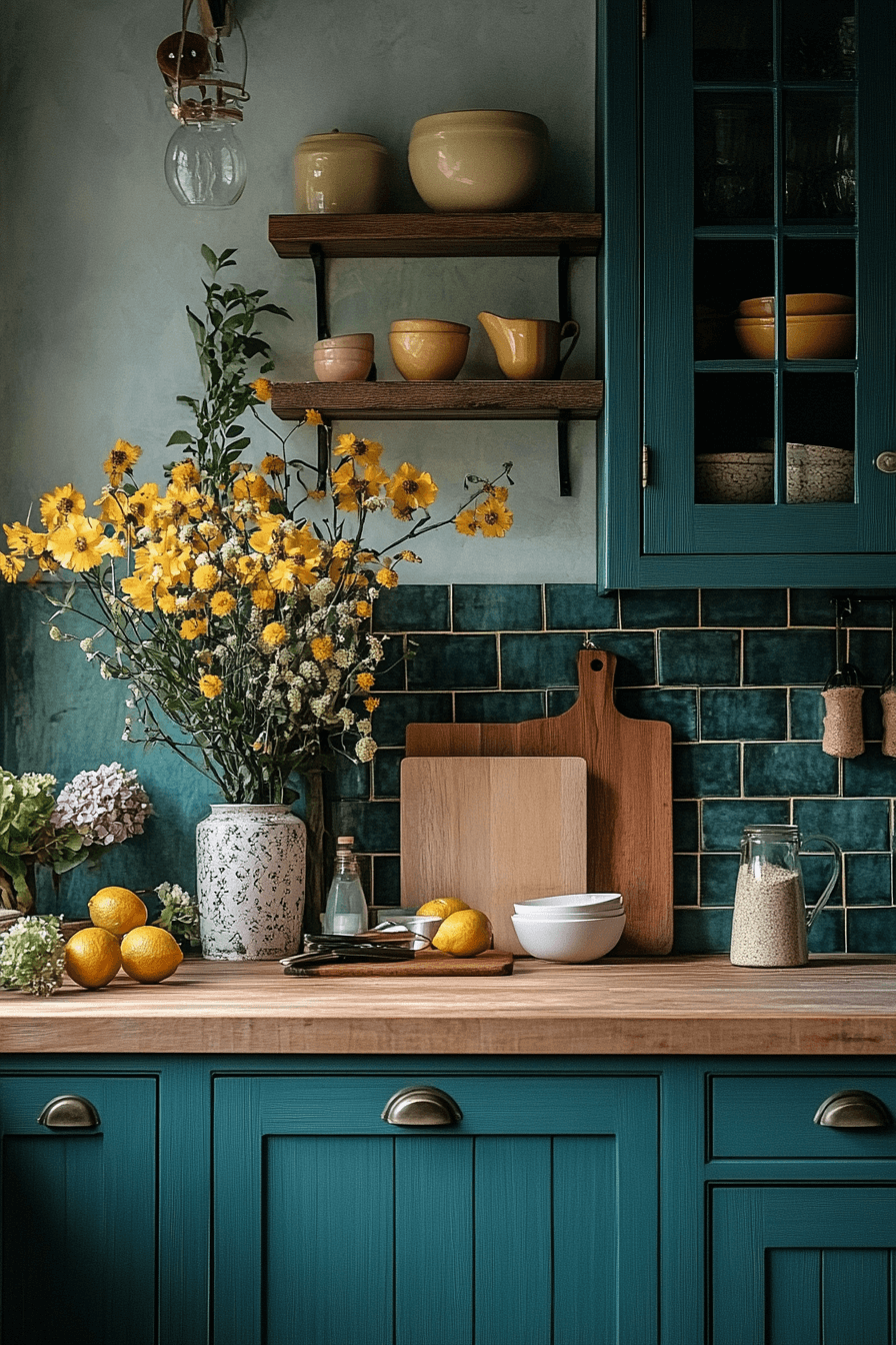 29 Moody Cottage Kitchen Interiors That Radiate Peace and Personality 10 moody cottage kitchen